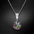 Серебряный кулон "Классика (Vitrail Medium)" с кристаллами Swarovski™